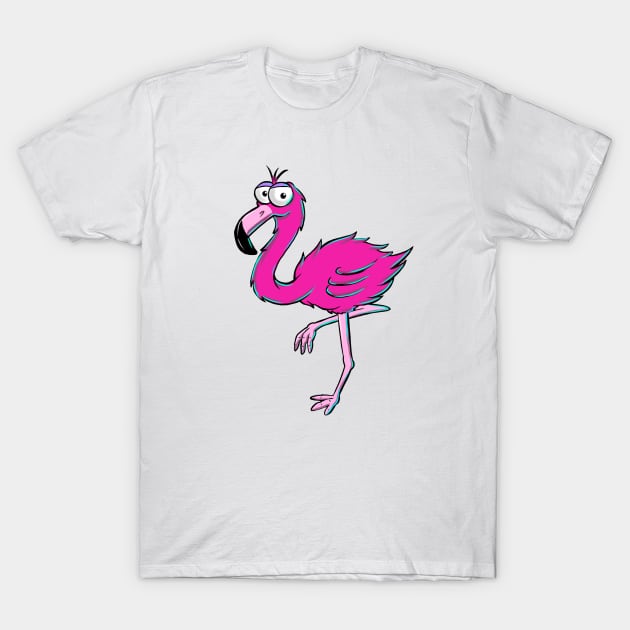 Comic flamingo T-Shirt by Tom2311Tom